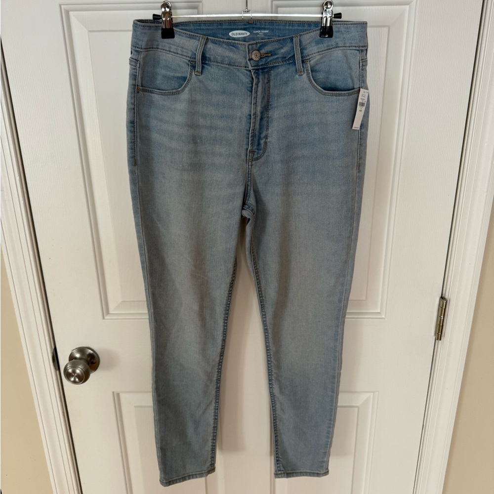 OLD NAVY Super Skinny Ankle High Rise Jeans, 10Short